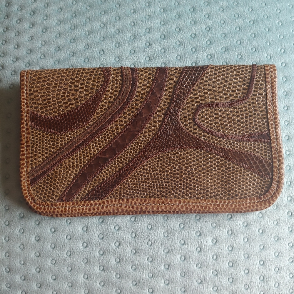 Carlos Falchi leather wallet